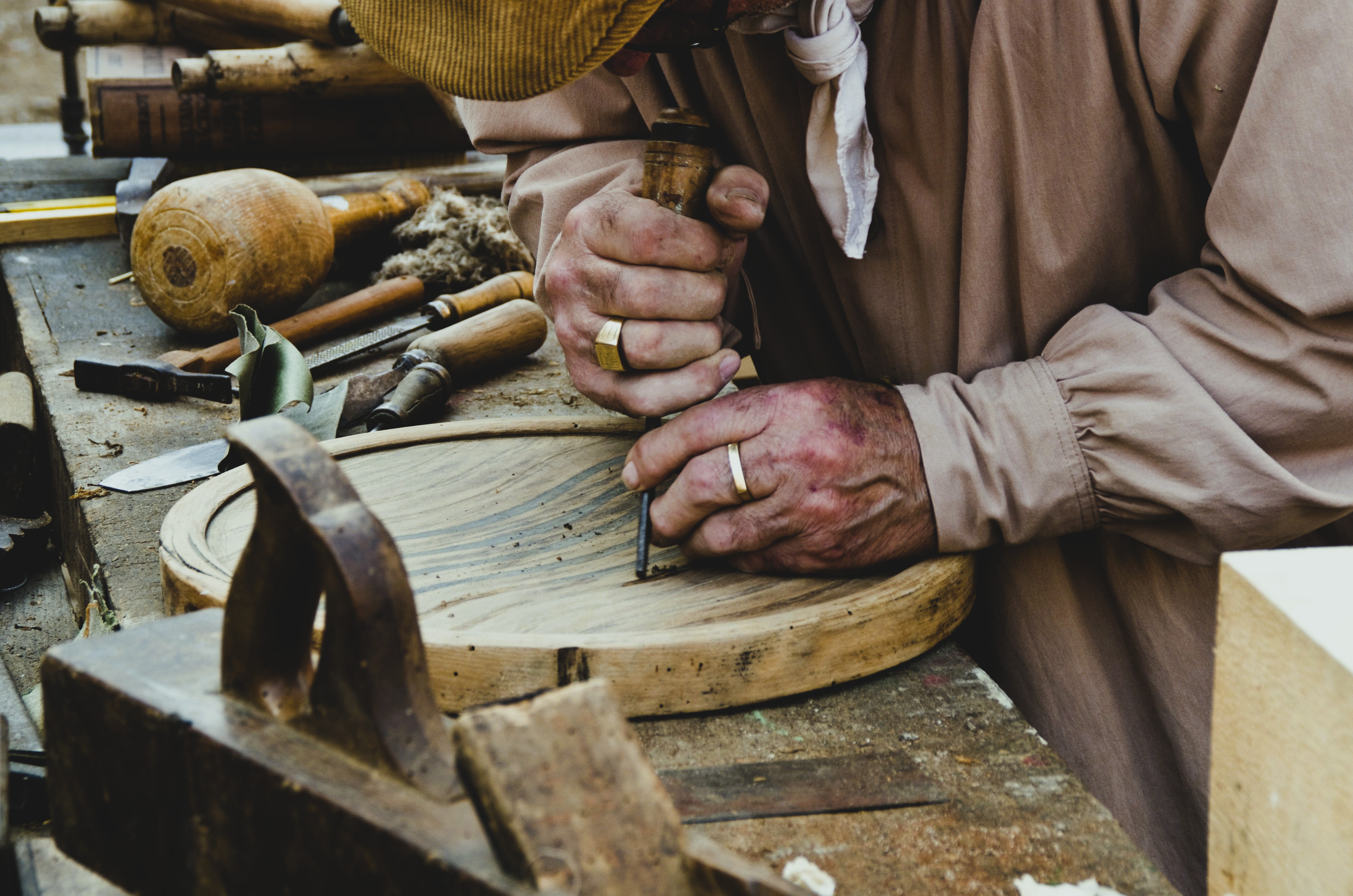 Woodcraft artisans at work